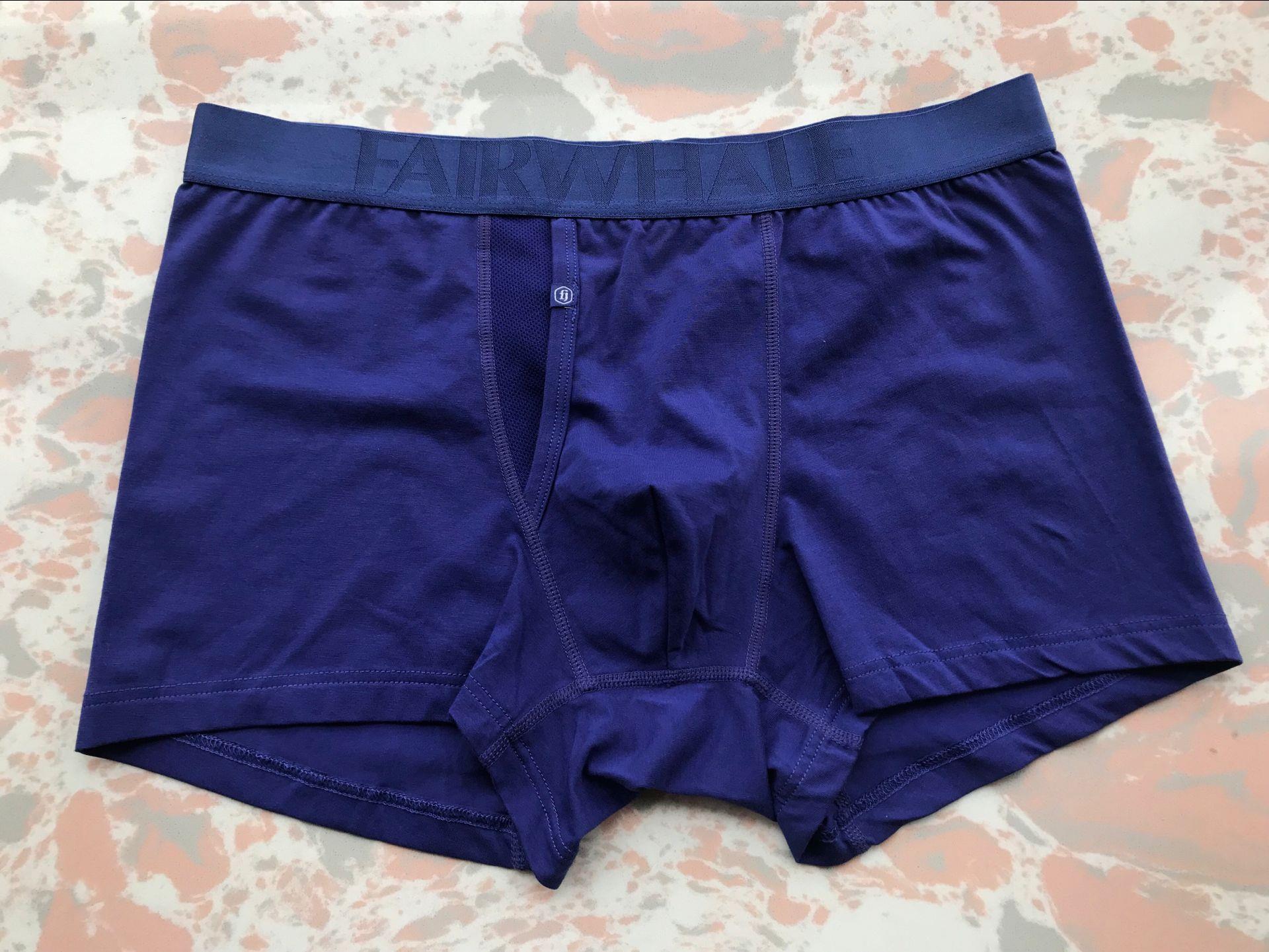 Mænds bomuldsboksere med lomme