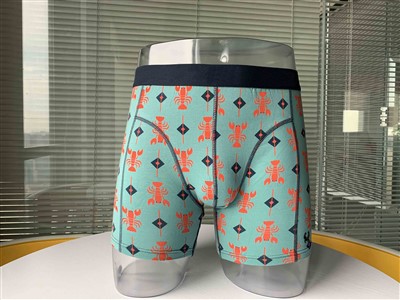 Direkte fabriksudsalg Nye mænds mellem-høje boxershorts Modetrykt sommerundertøj med logo på taljen